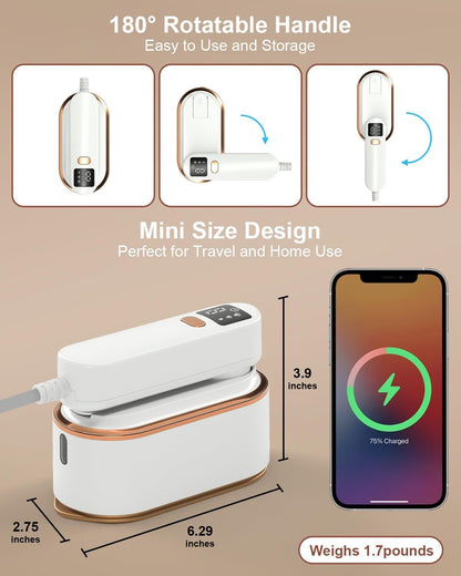 1200W Handheld Size Portable Travel Steamer Iron