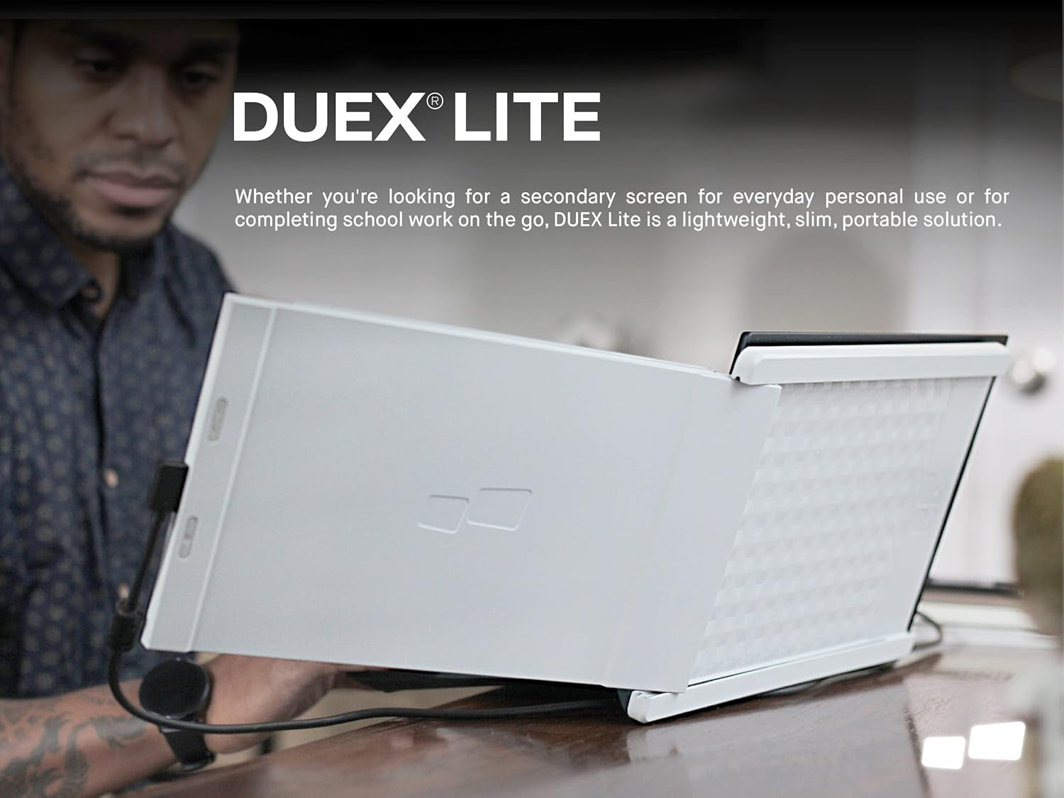 Portable Monitor for Laptops, Full HD IPS Screen. Any Laptops Compatible.