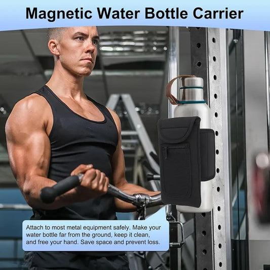 Magnetic Gym Water Bottle Bag Holder