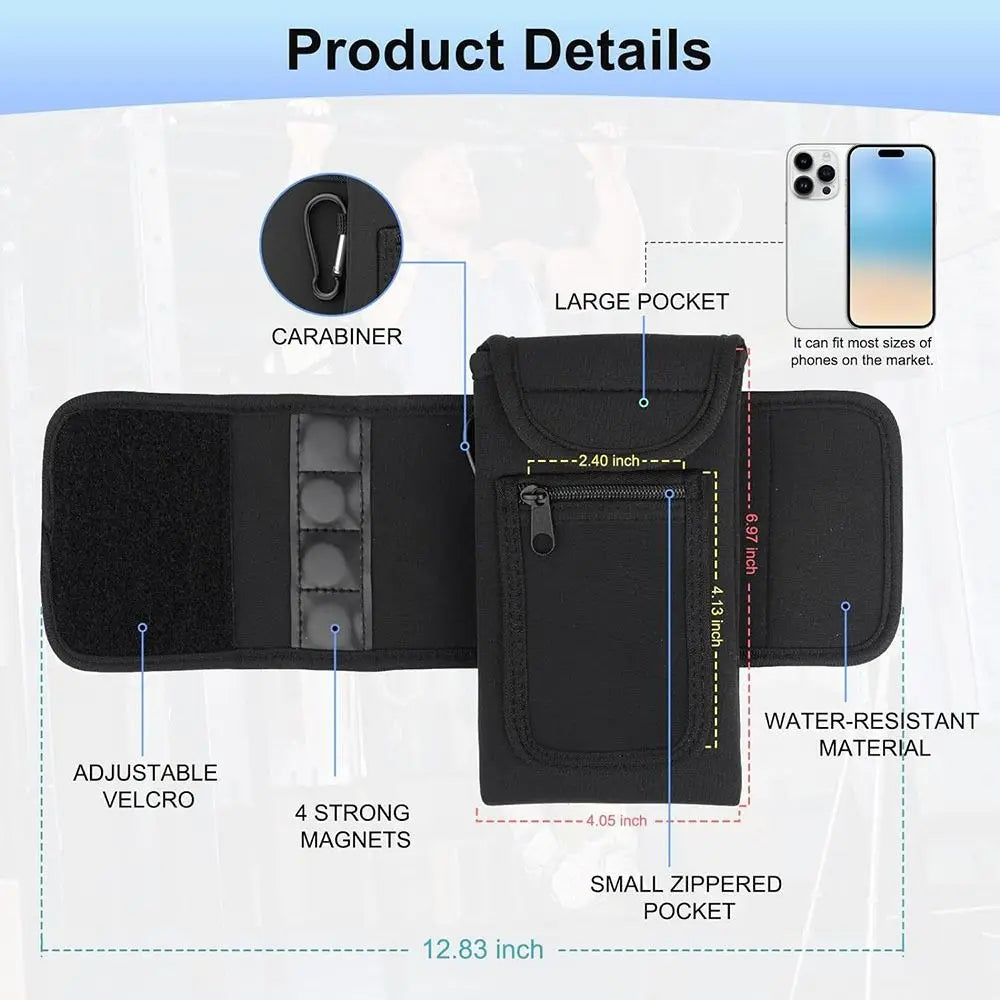 Magnetic Gym Water Bottle Bag Holder