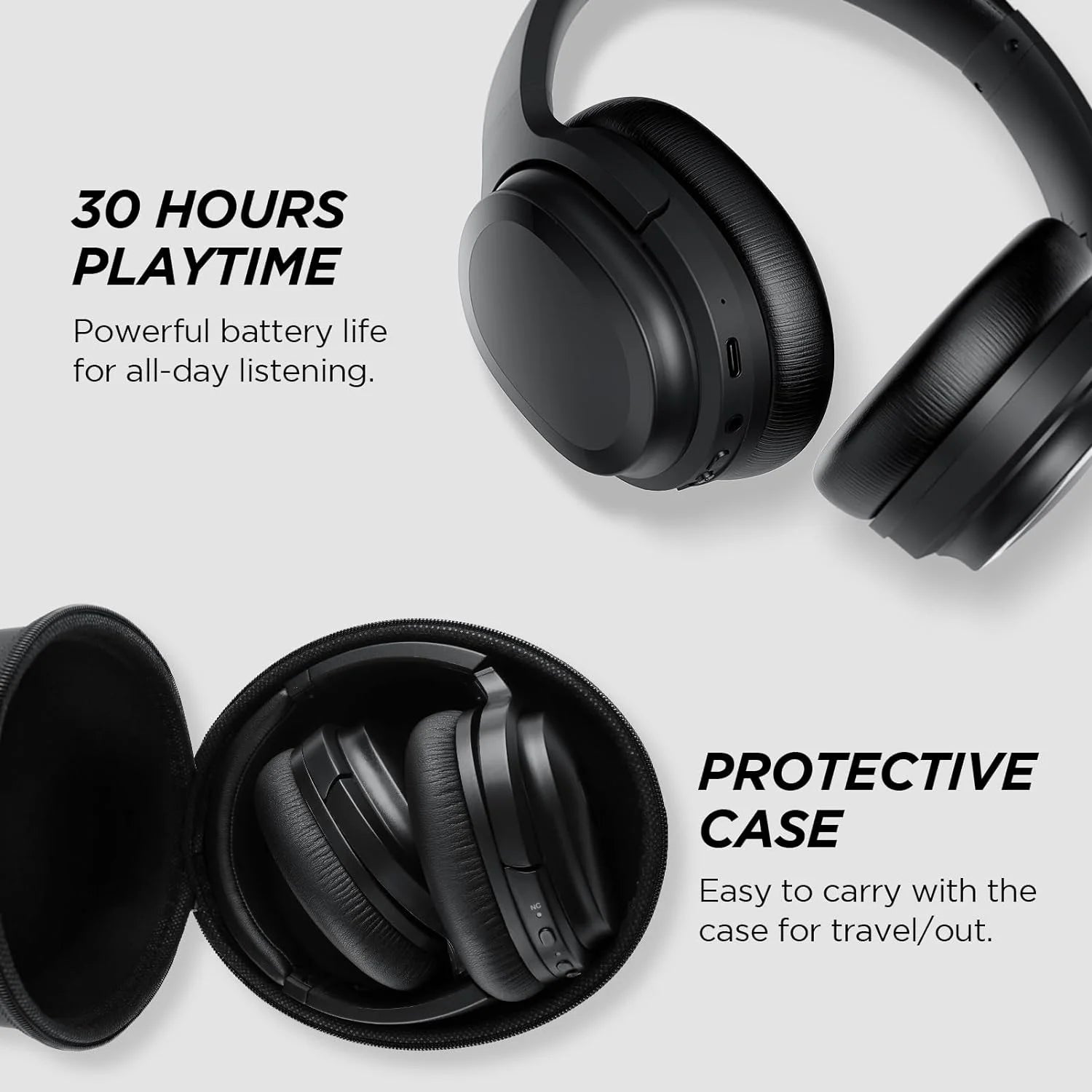Active Noise Cancelling Headphones Wireless