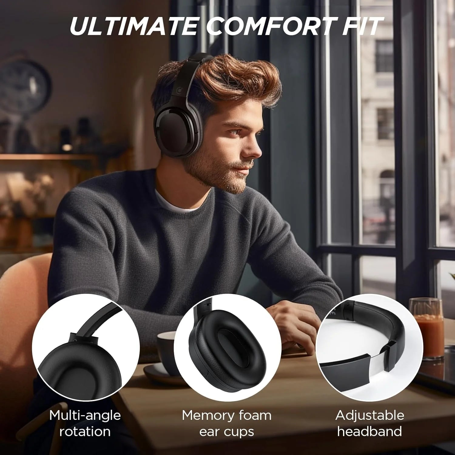 Active Noise Cancelling Headphones Wireless
